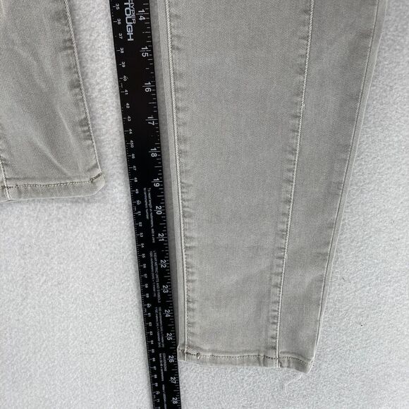 American Eagle Jegging Crop Women's 8 Gray Stretch Denim High Rise Skinny Jeans - Picture 11 of 15